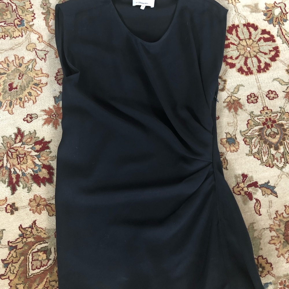 3.1 Phillip Lim black silk top -sz 2